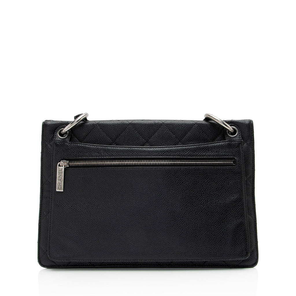 Chanel Caviar Leather Retro Class Medium Flap Bag