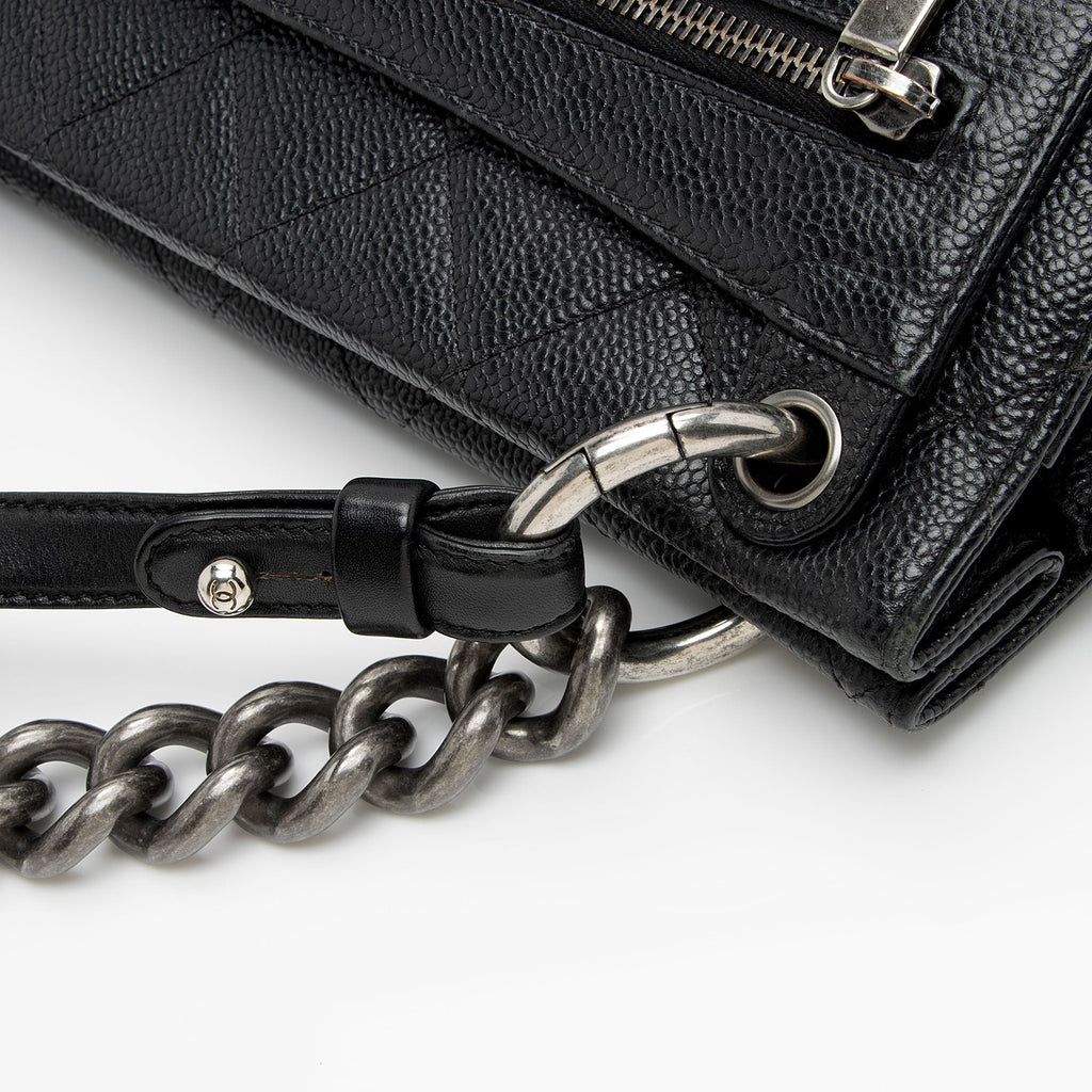 Chanel Caviar Leather Retro Class Medium Flap Bag