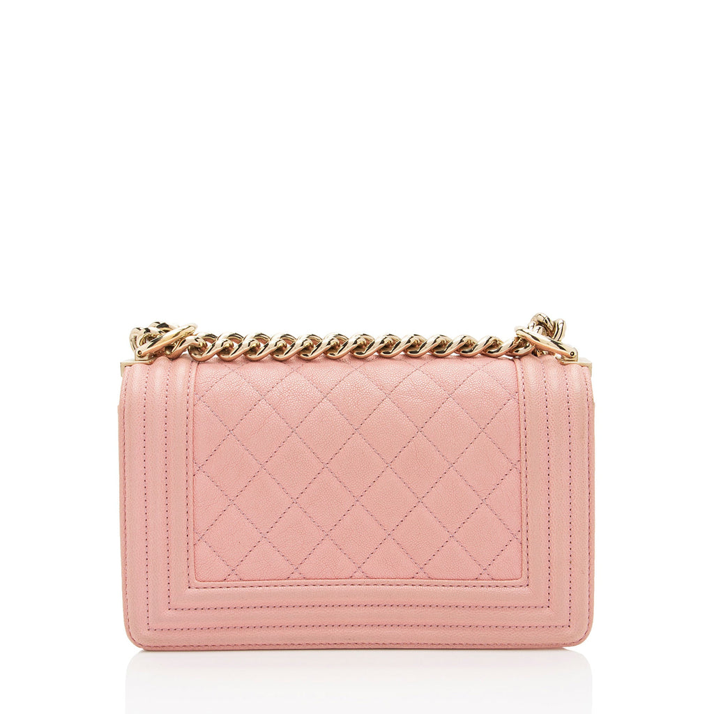 Chanel Caviar Leather Small Boy Bag