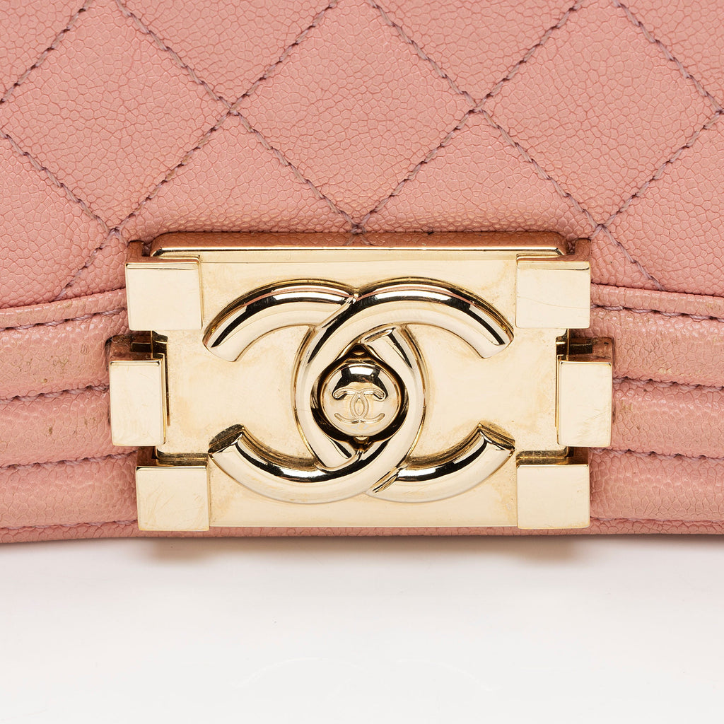 Chanel Caviar Leather Small Boy Bag