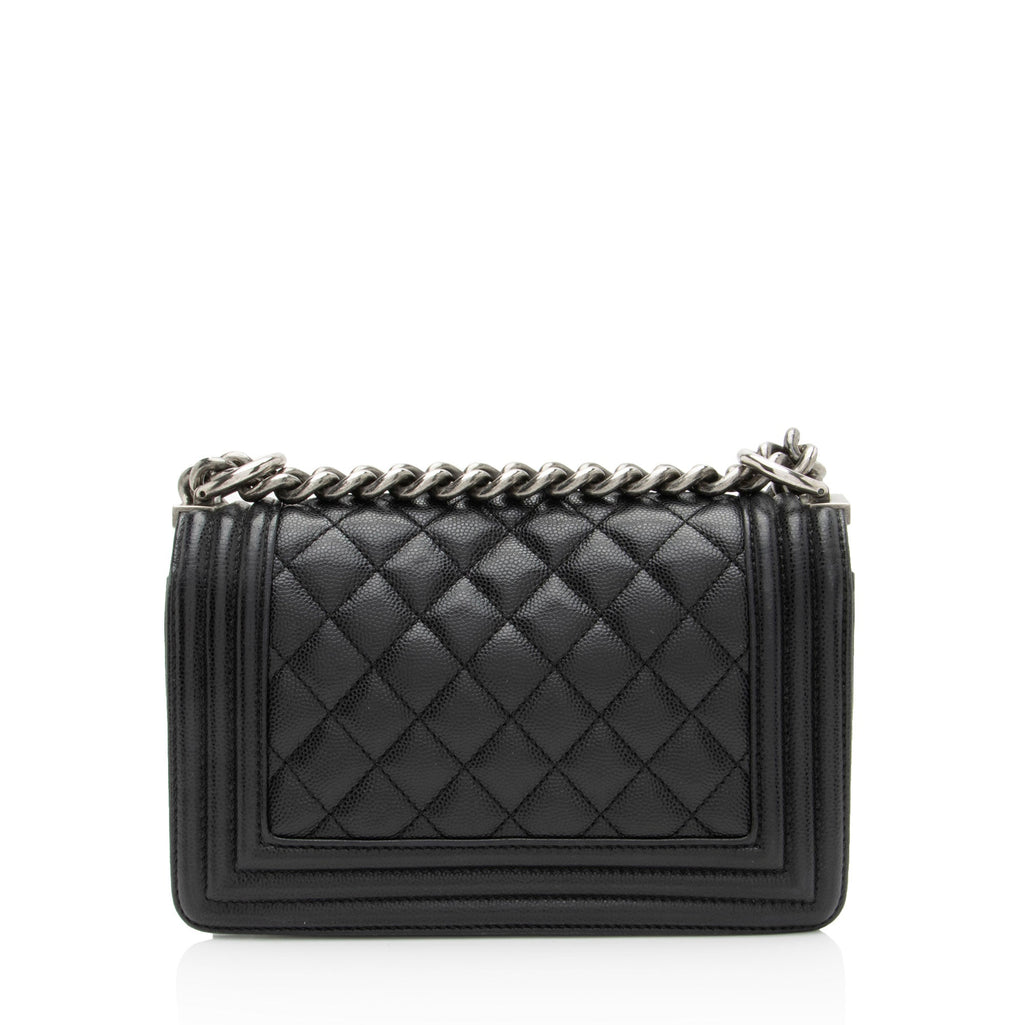 Chanel Caviar Leather Small Boy Bag