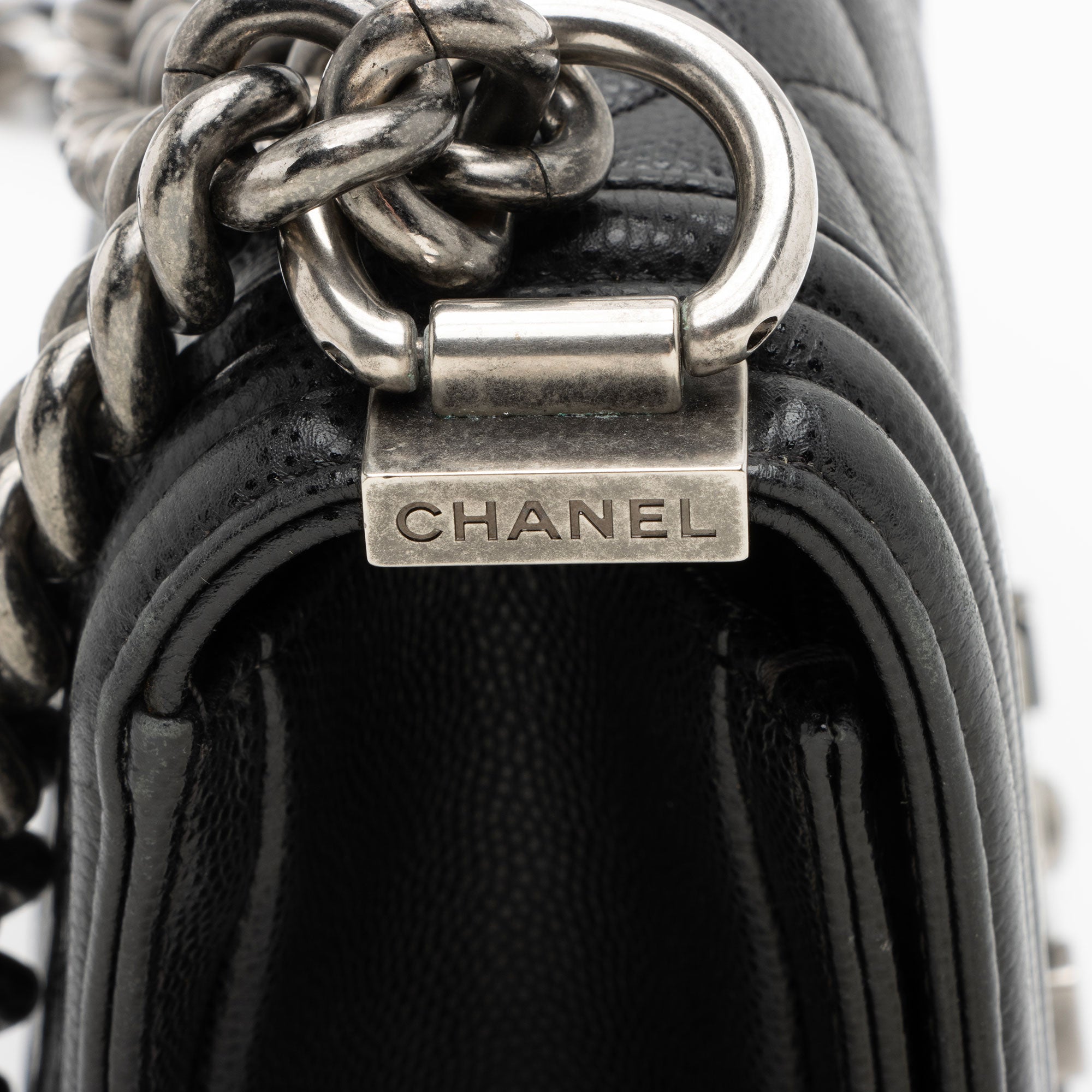 Chanel Caviar Leather Small Boy Bag