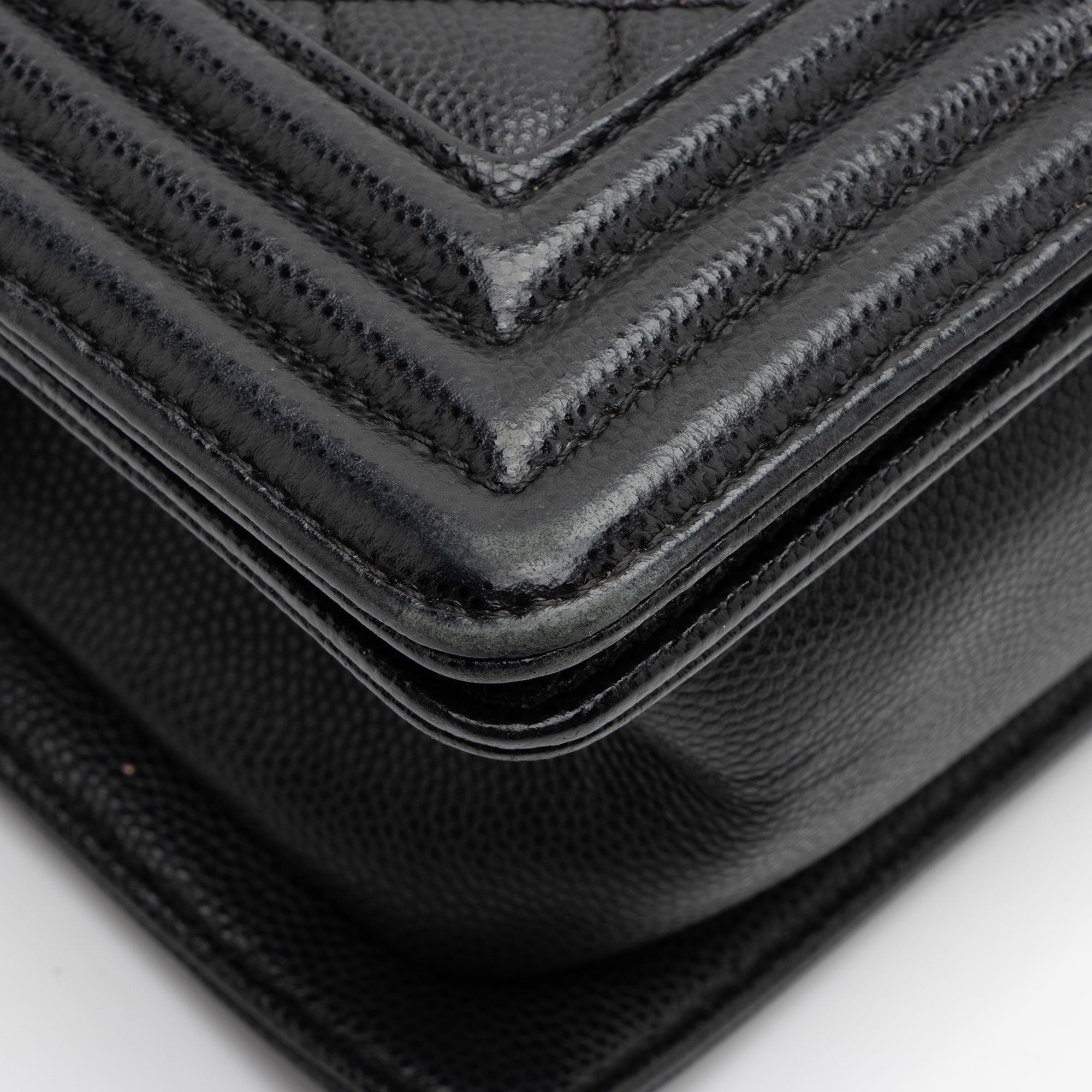Chanel Caviar Leather Small Boy Bag