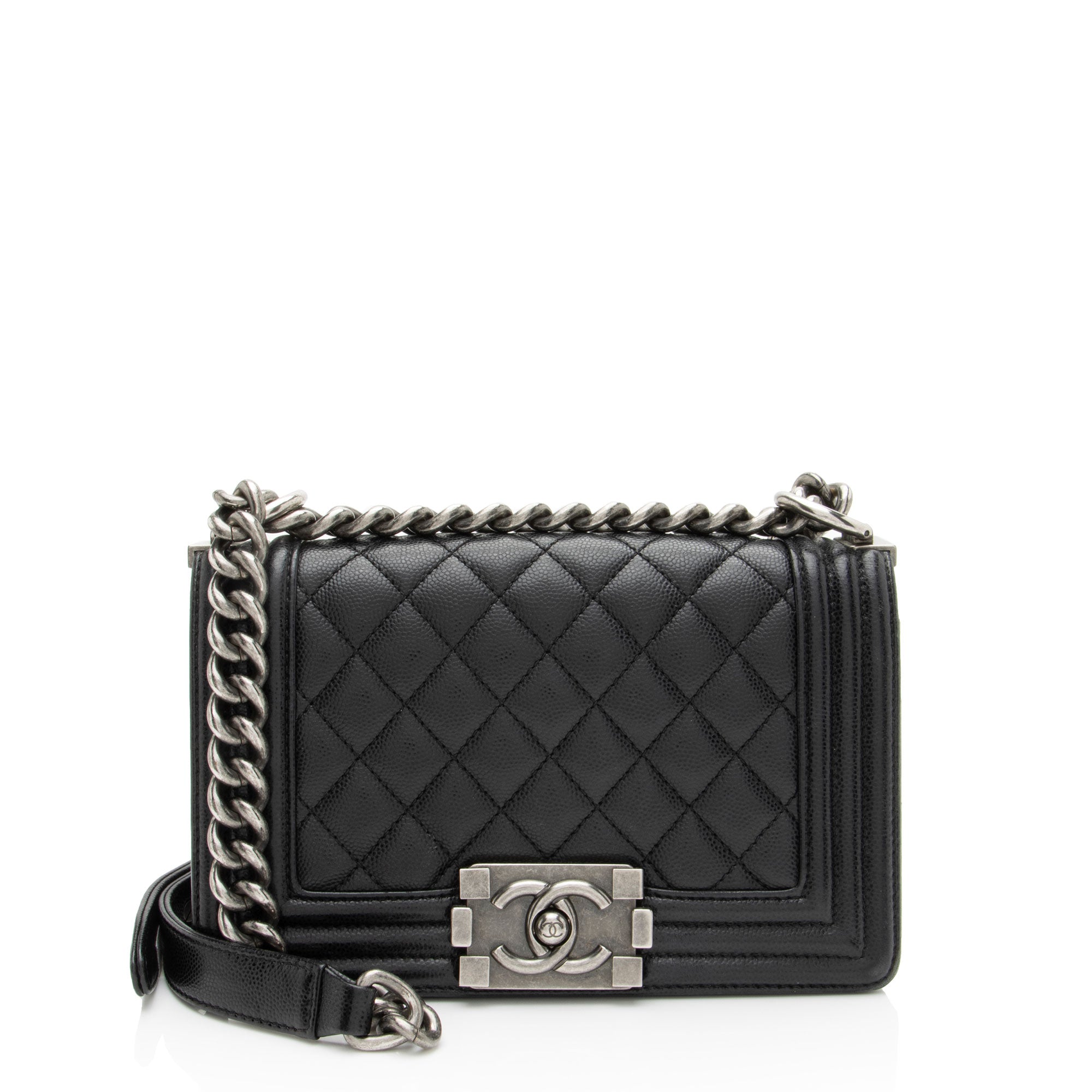 Chanel Caviar Leather Small Boy Bag