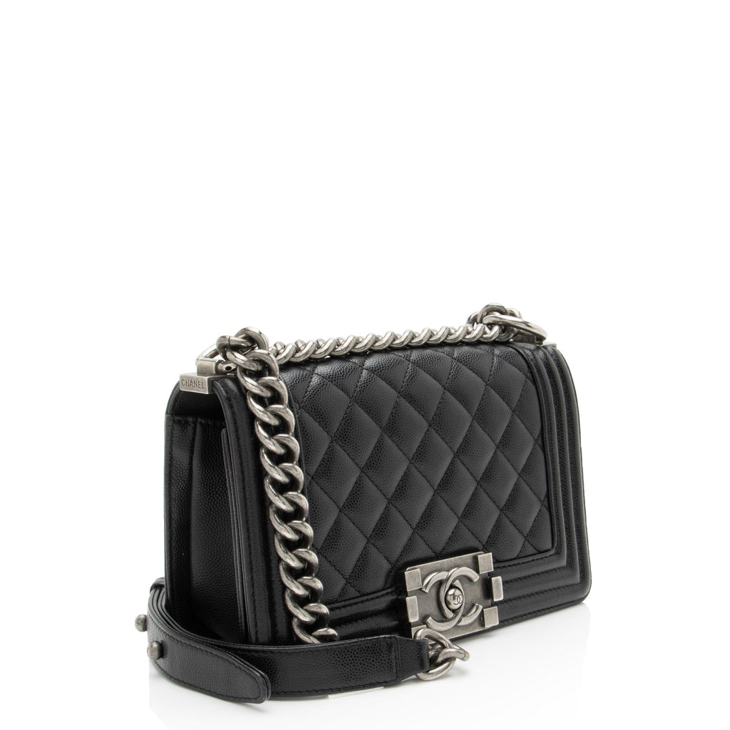 Chanel Caviar Leather Small Boy Bag