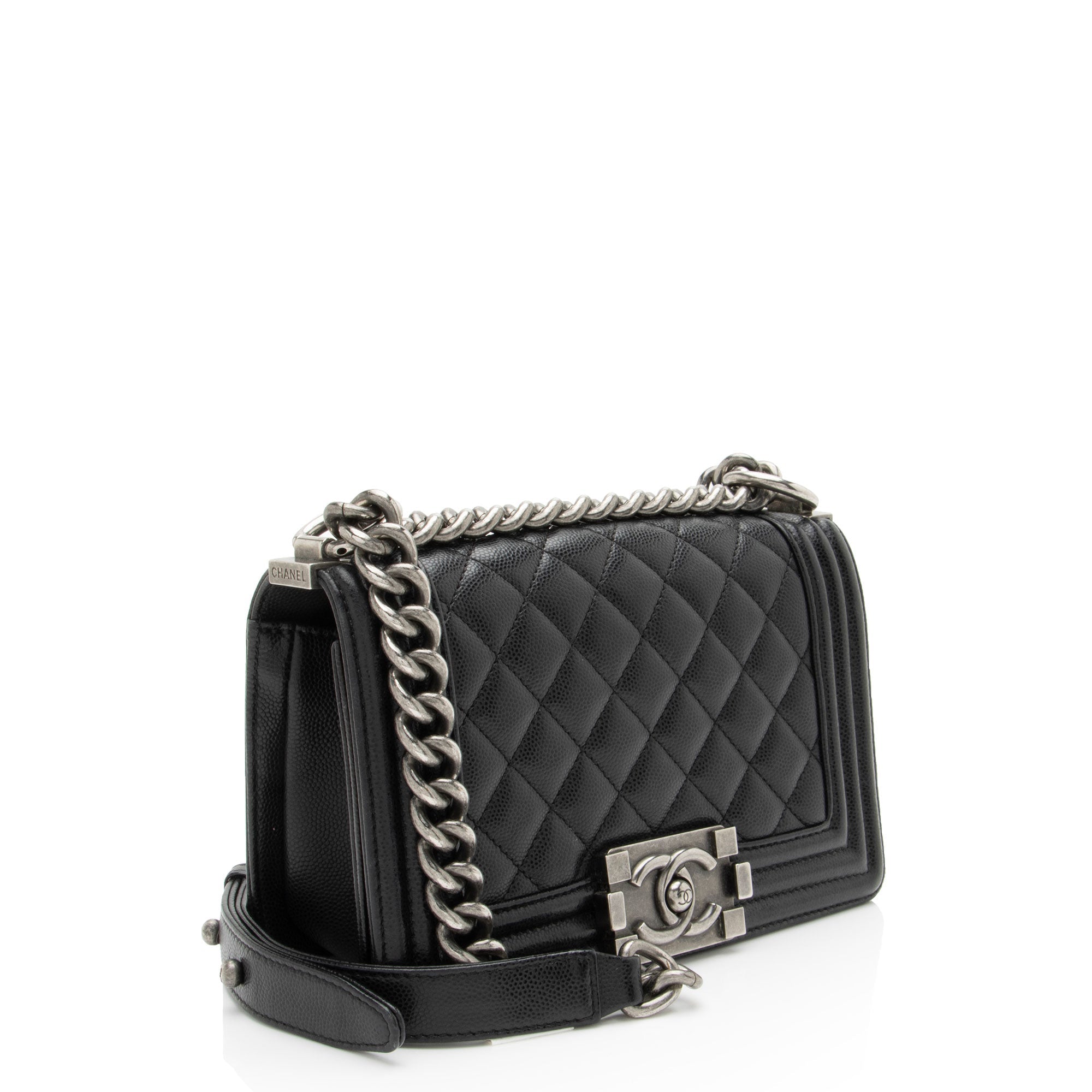 Chanel Caviar Leather Small Boy Bag
