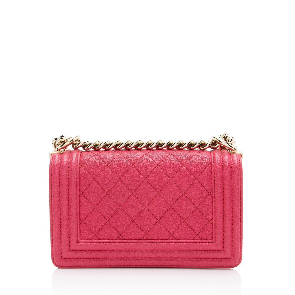 Chanel Caviar Leather Small Boy Bag