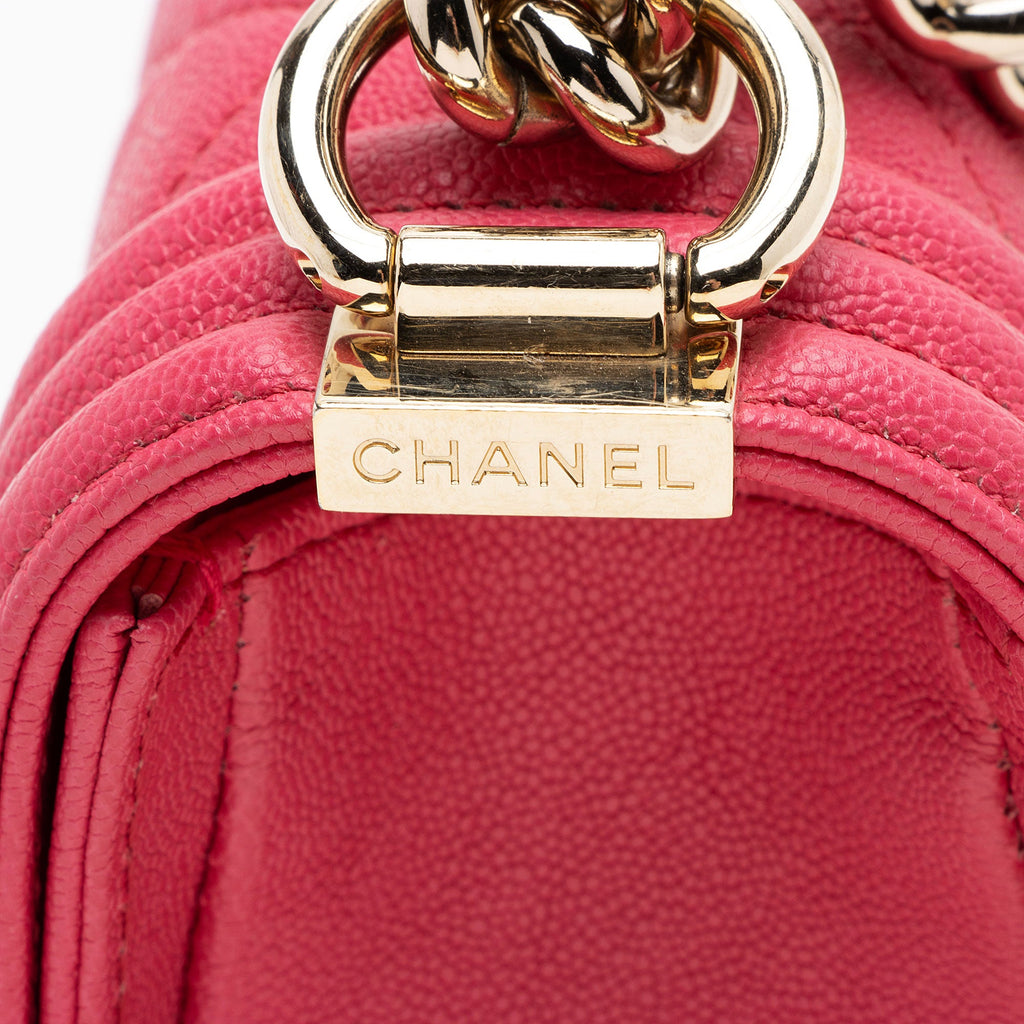 Chanel Caviar Leather Small Boy Bag