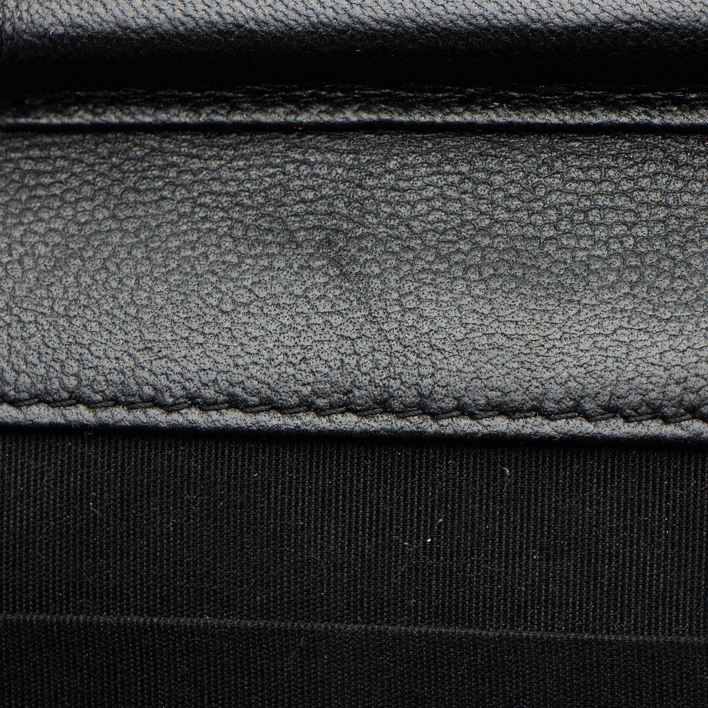 Chanel Caviar Leather So Black Boy Wallet on Chain