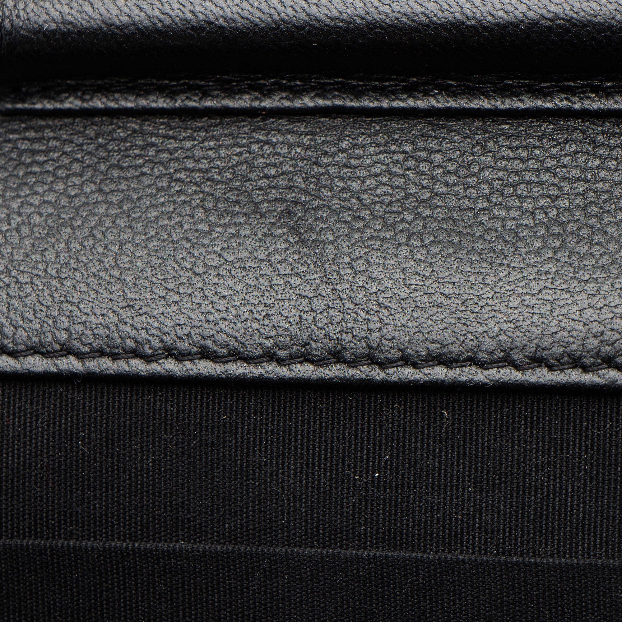 Chanel Caviar Leather So Black Boy Wallet on Chain