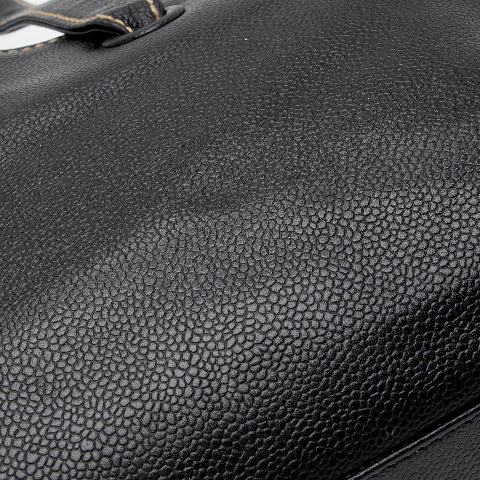 Chanel Caviar Leather Stitched CC Flap Satchel (SHF-ewpcah)