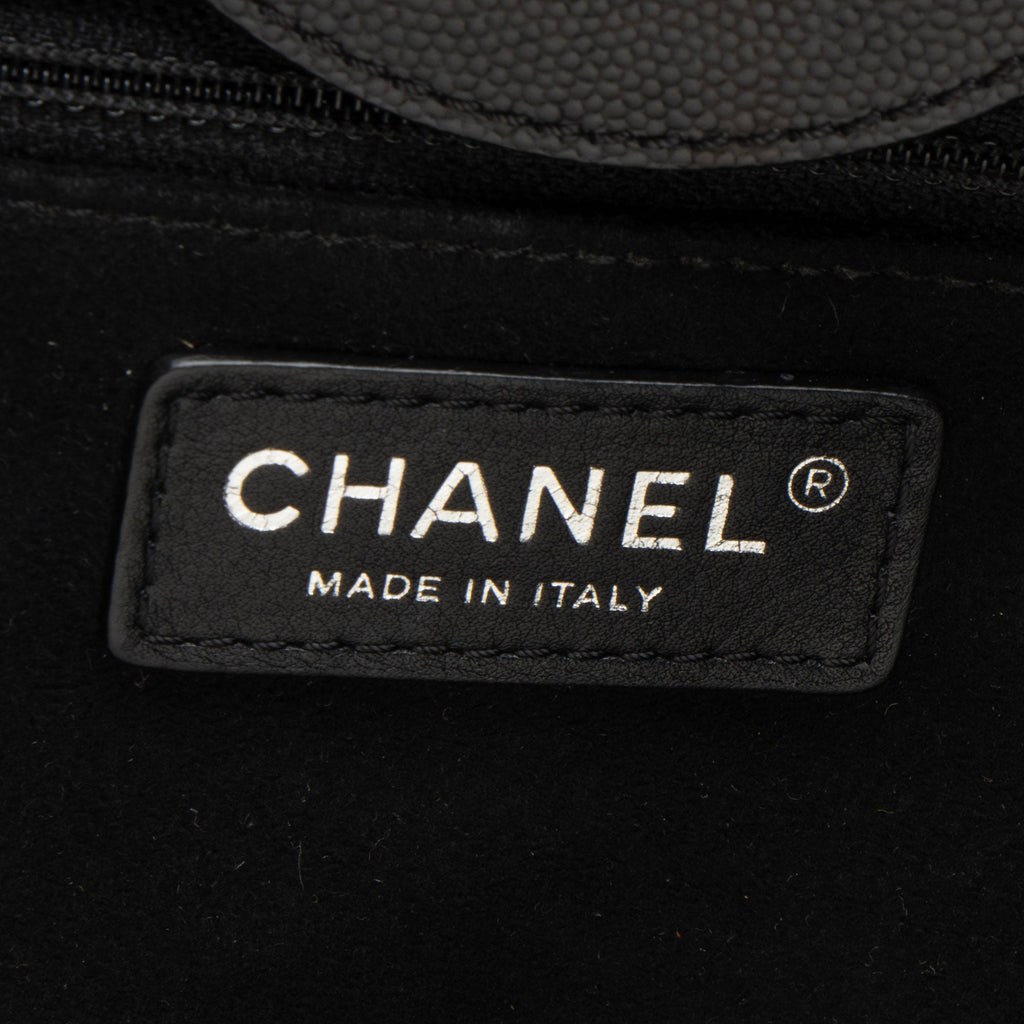 Chanel Caviar Leather Studded Deauville Large Tote