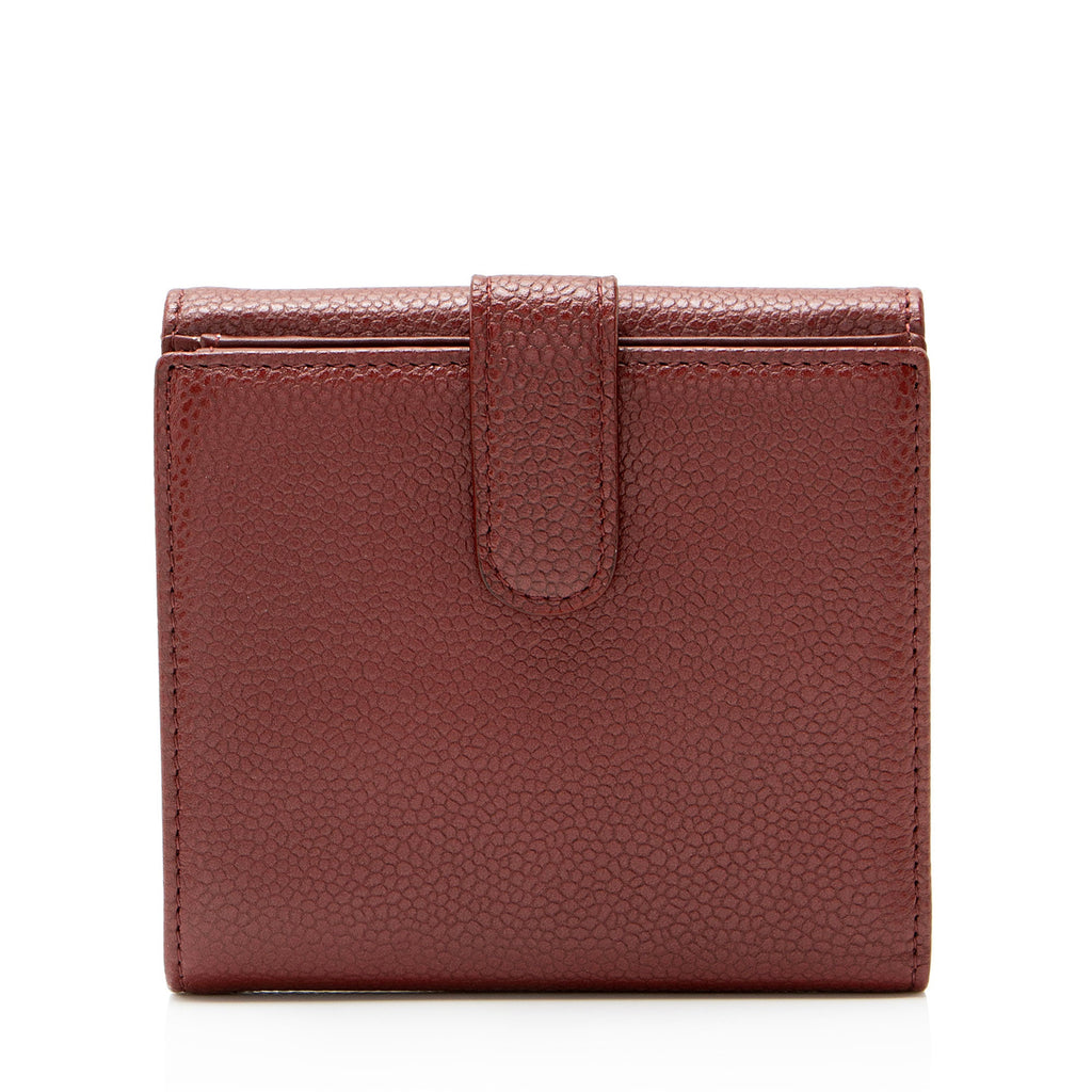 Chanel Caviar Leather Timeless CC Compact Wallet