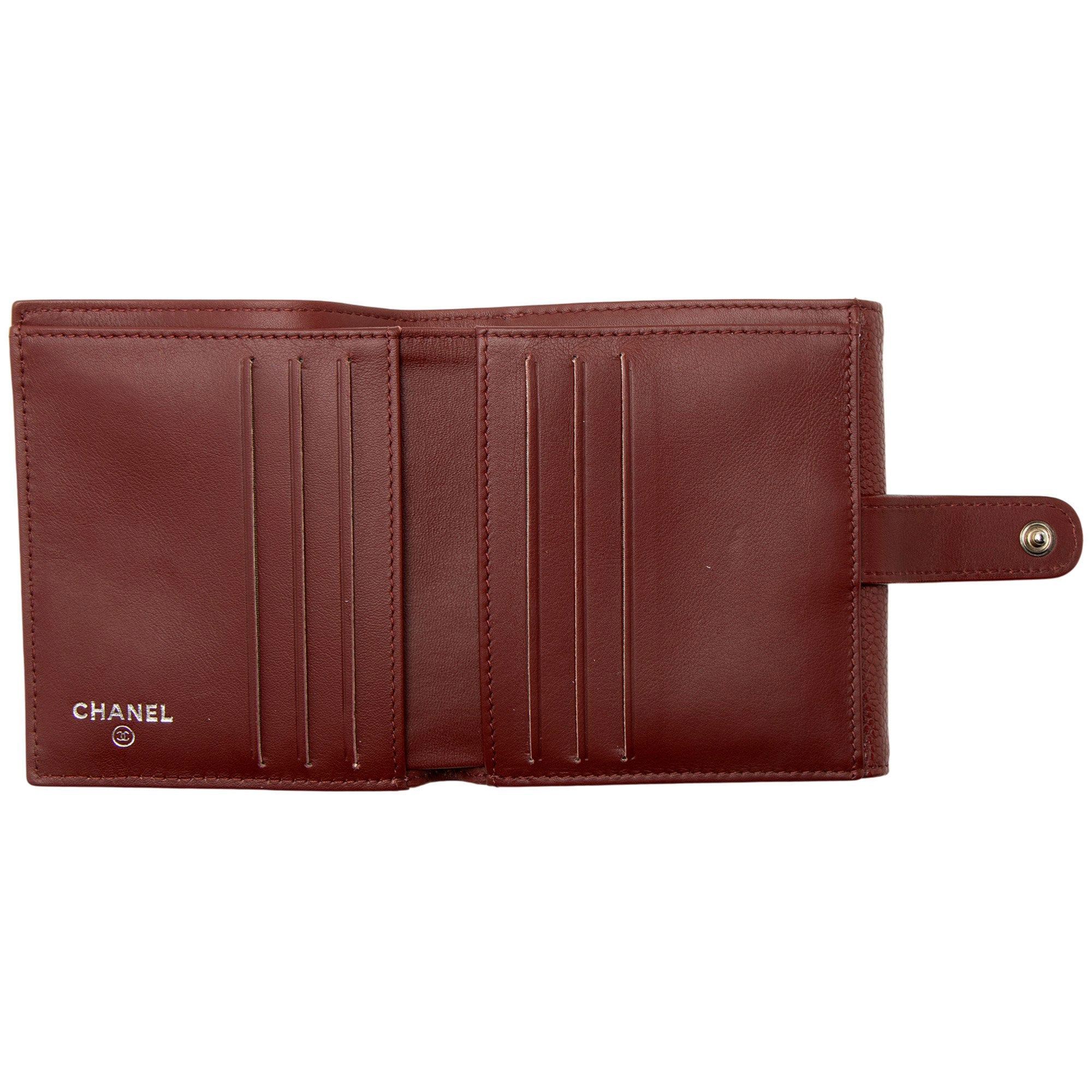 Chanel Caviar Leather Timeless CC Compact Wallet