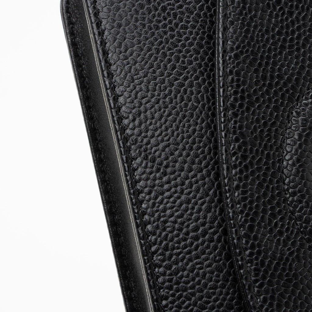 Chanel Caviar Leather Timeless CC Envelope Wallet on Chain
