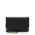 Chanel Caviar Leather Timeless CC Envelope Wallet on Chain