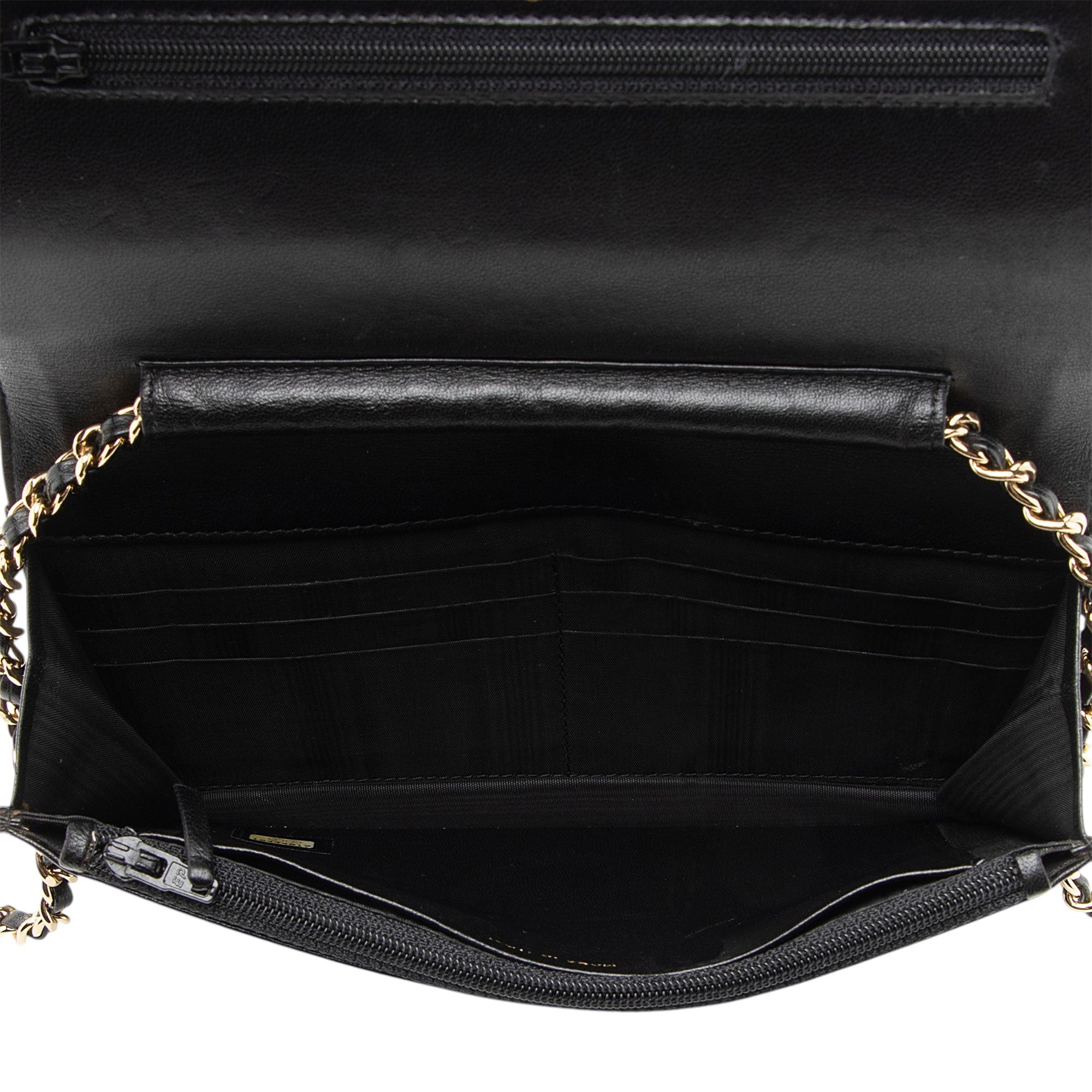 Chanel Caviar Leather Timeless CC Envelope Wallet on Chain
