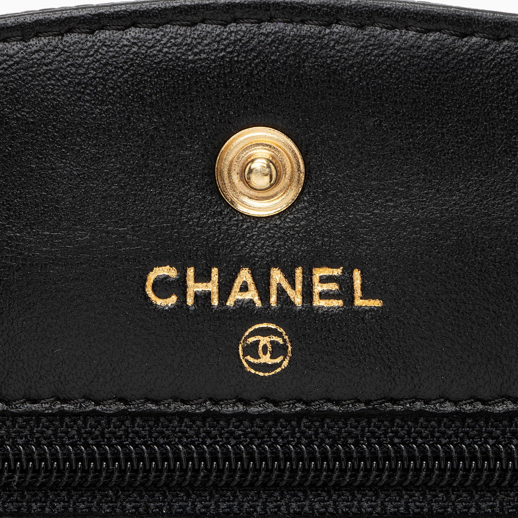 Chanel Caviar Leather Timeless CC Envelope Wallet on Chain