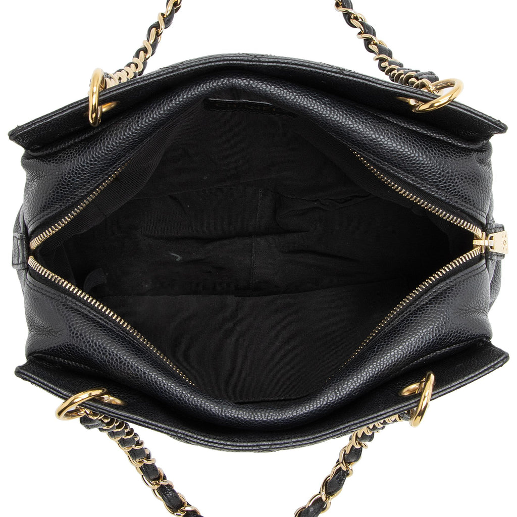 Chanel Caviar Leather Timeless CC Petite Tote (SHF-23075)