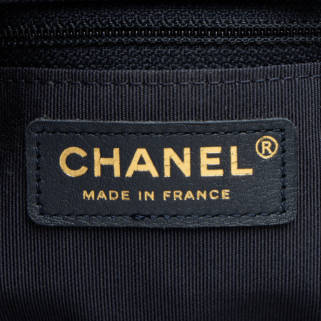 Chanel Caviar Leather CC Large Shopping Tote