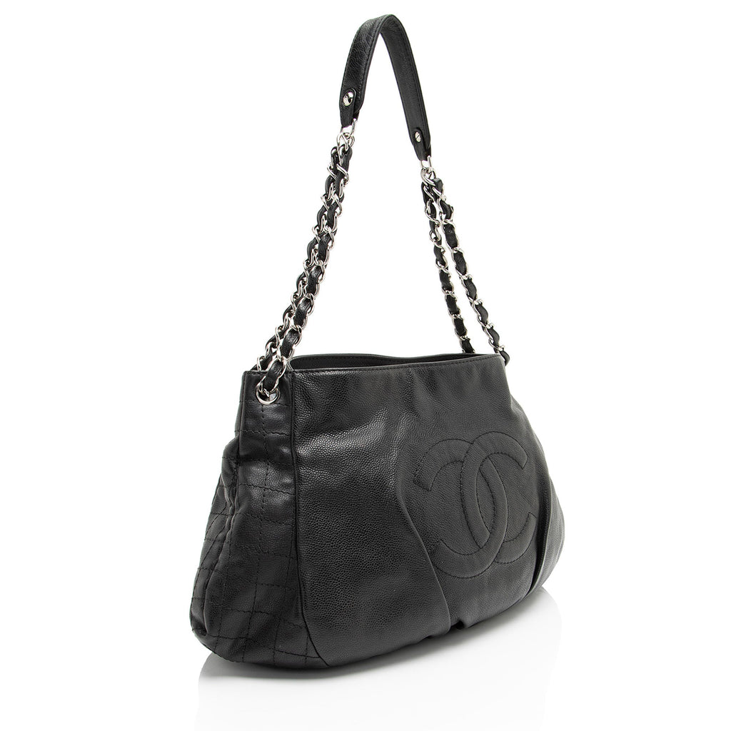 Chanel Caviar Leather Timeless CC Shoulder Bag
