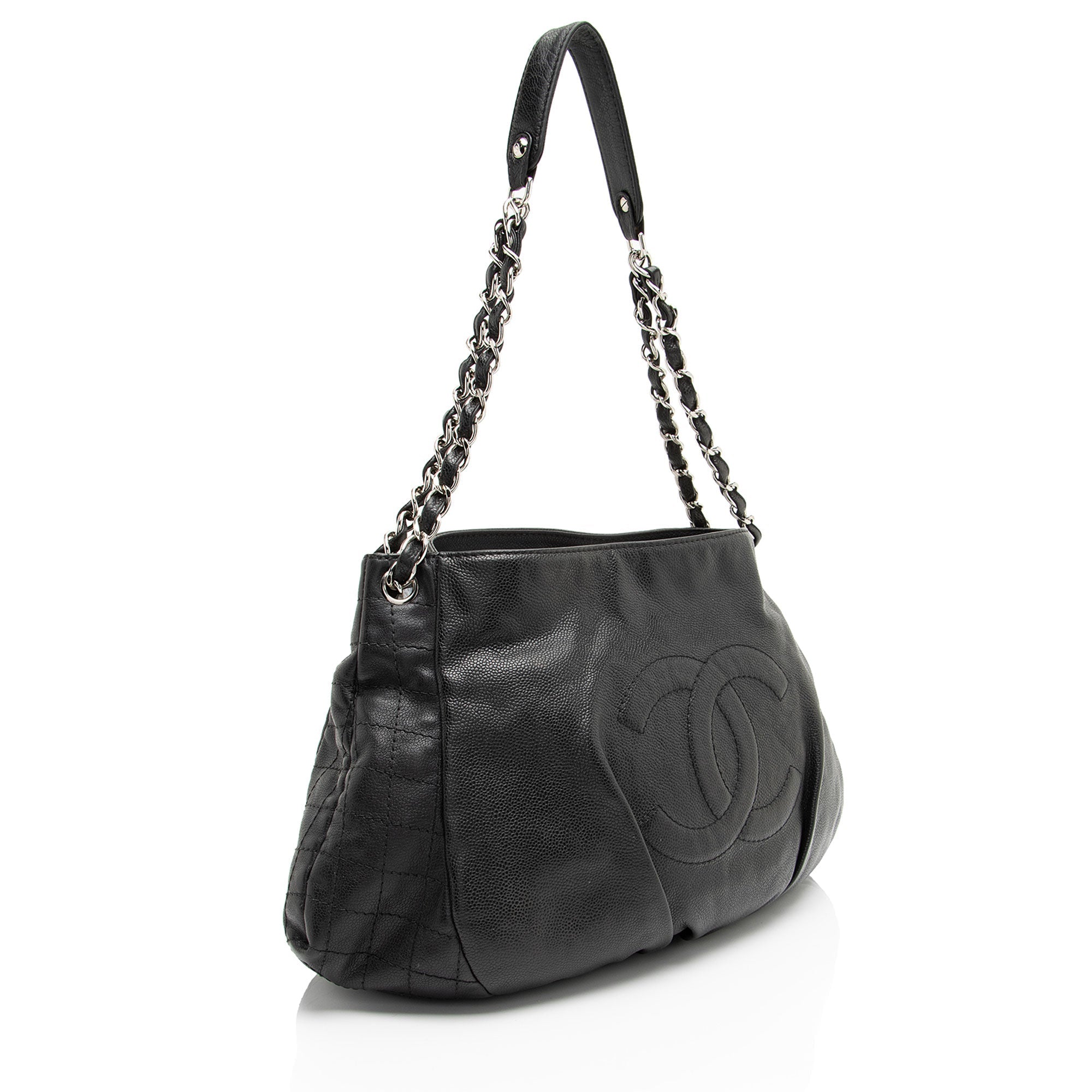 Chanel Caviar Leather Timeless CC Shoulder Bag