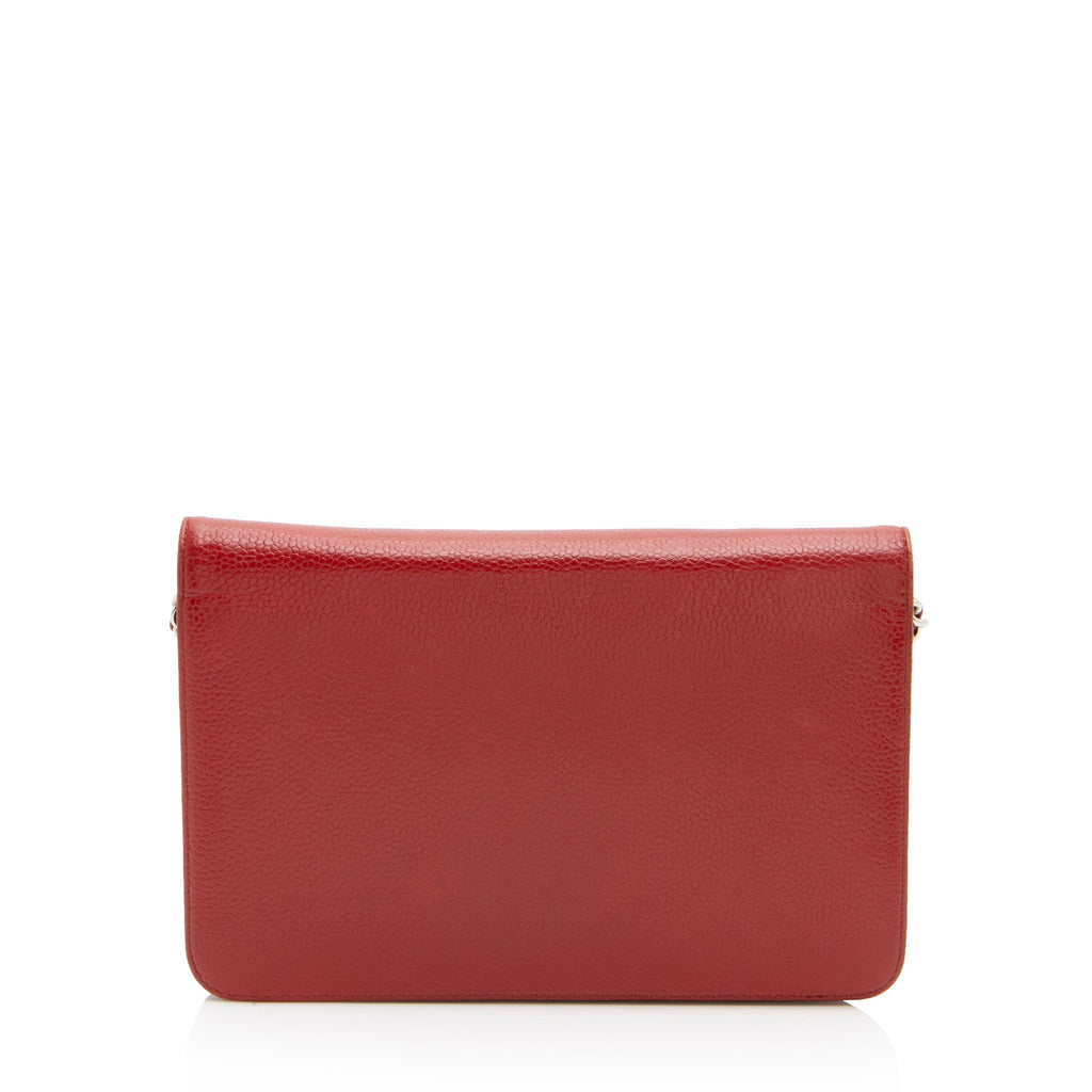 Chanel Caviar Leather Timeless CC Wallet on Chain (SHF-HMJvRT)