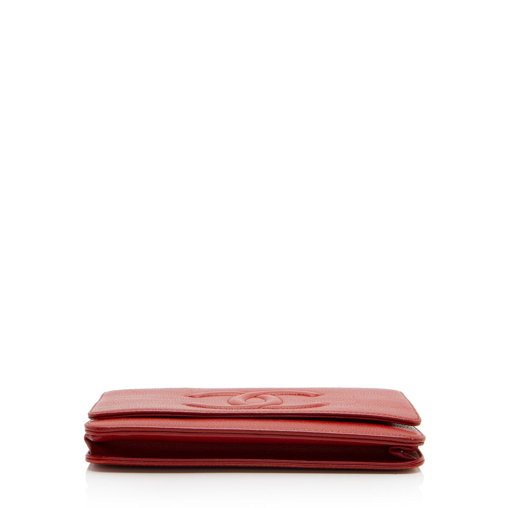 Chanel Caviar Leather Timeless CC Wallet on Chain (SHF-HMJvRT)