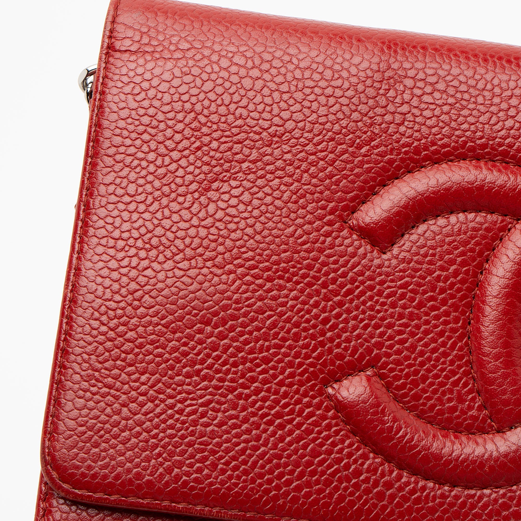 Chanel Caviar Leather Timeless CC Wallet on Chain (SHF-HMJvRT)