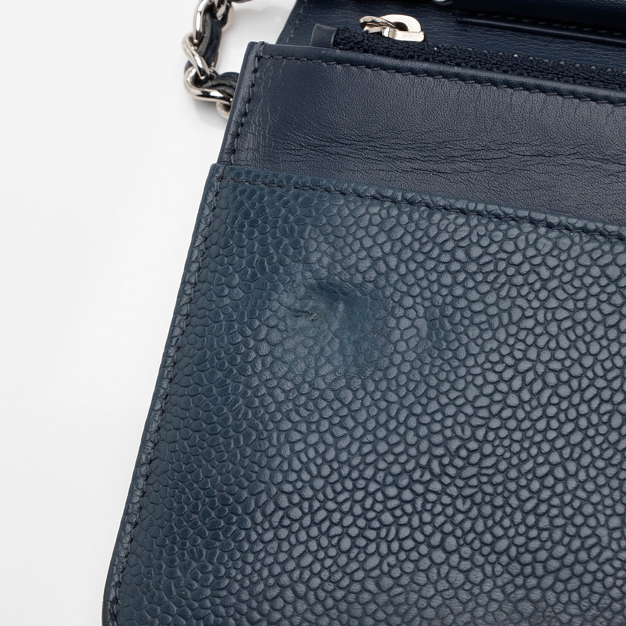 Chanel Caviar Leather Timeless CC Wallet on Chain