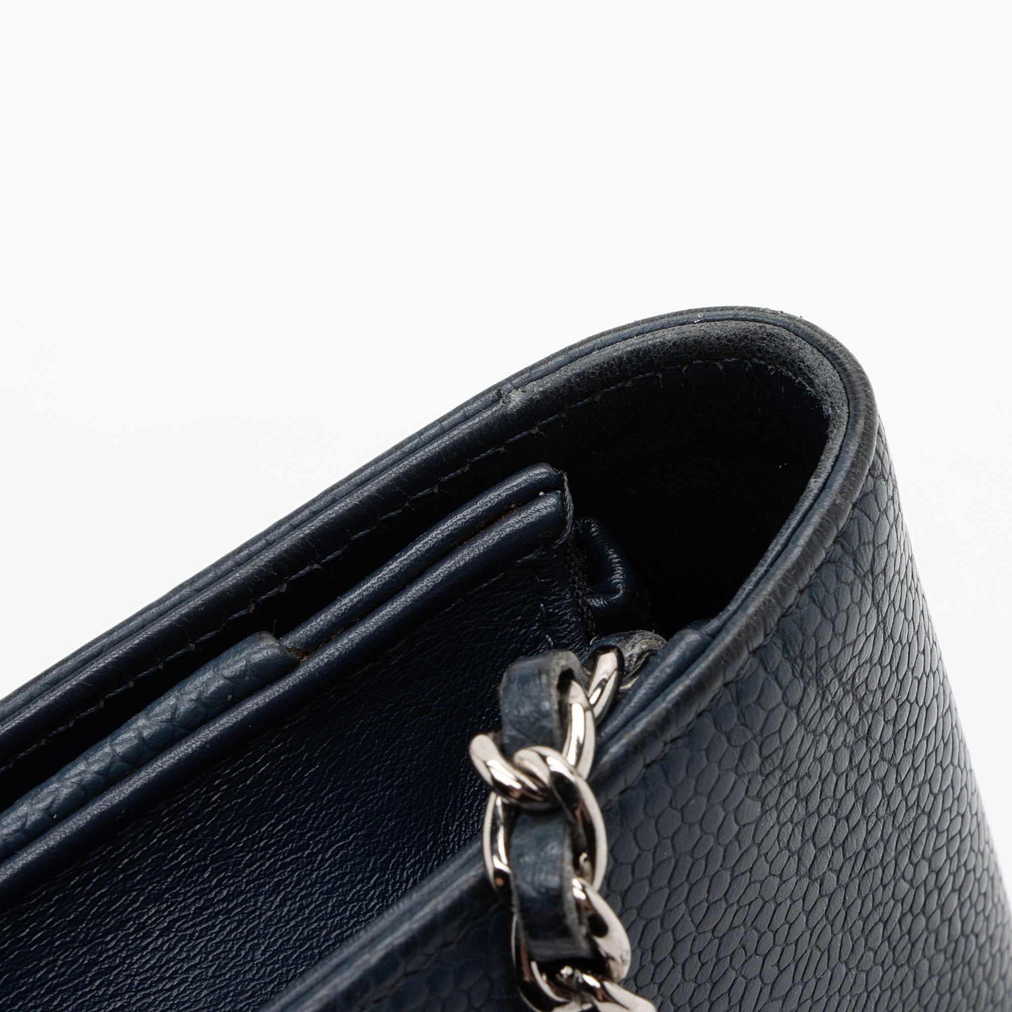 Chanel Caviar Leather Timeless CC Wallet on Chain
