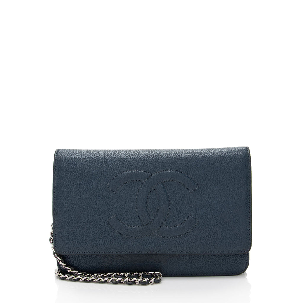 Chanel Caviar Leather Timeless CC Wallet on Chain