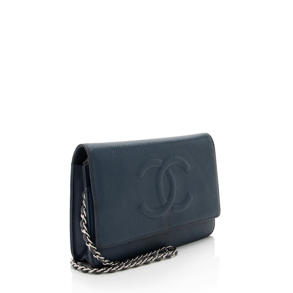 Chanel Caviar Leather Timeless CC Wallet on Chain