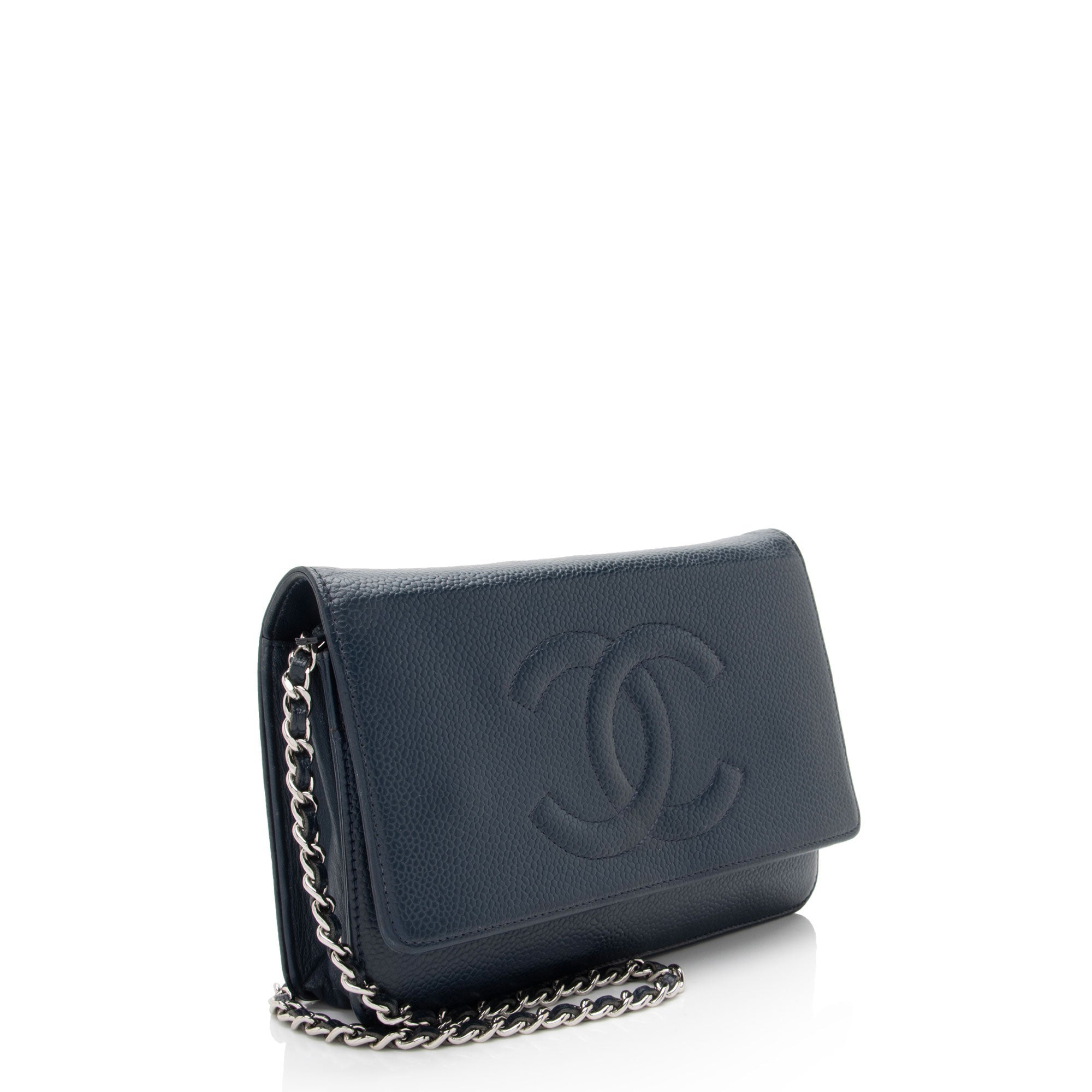 Chanel Caviar Leather Timeless CC Wallet on Chain