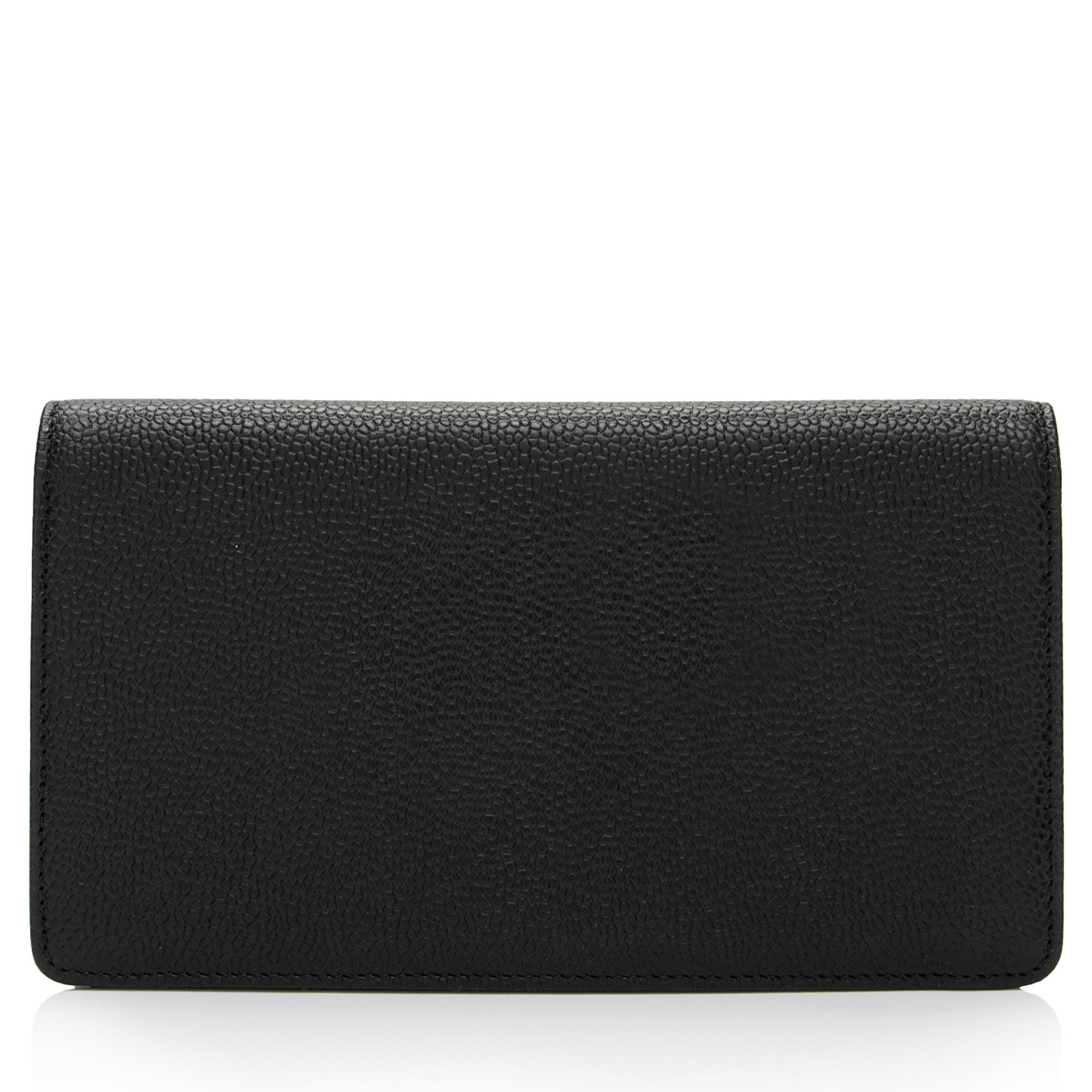Chanel Caviar Leather Timeless CC Yen Wallet (SHF-SCpxRY)