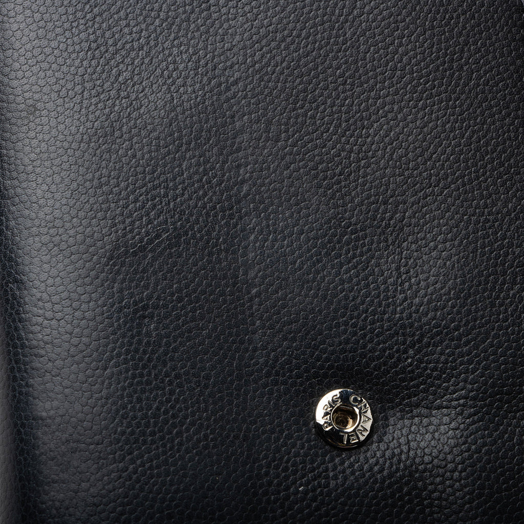 Chanel Caviar Leather Timeless Wallet (SHF-kbpgFo)