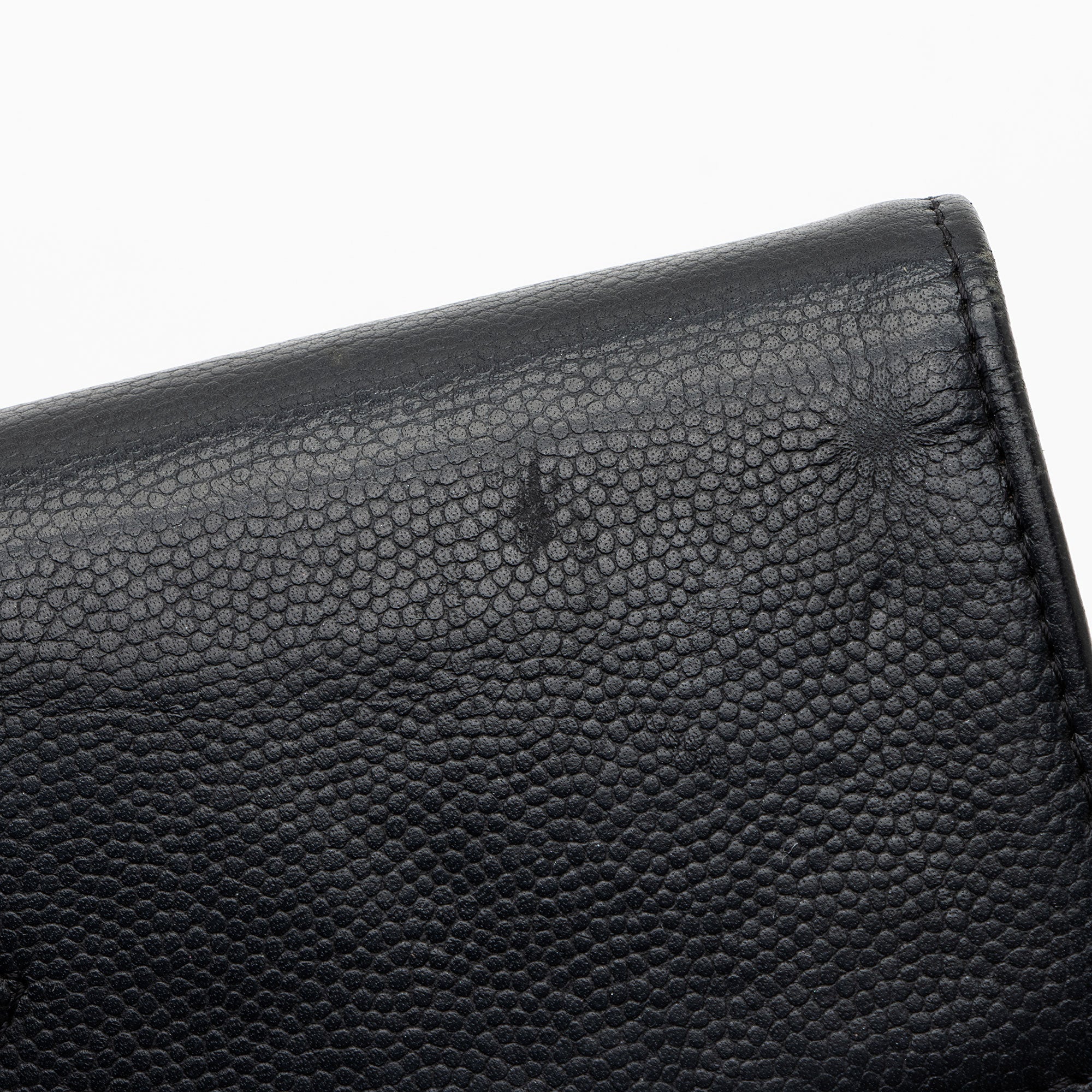 Chanel Caviar Leather Timeless Wallet (SHF-kbpgFo)