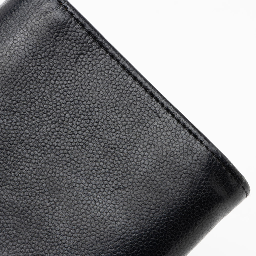 Chanel Caviar Leather Timeless Wallet (SHF-kbpgFo)