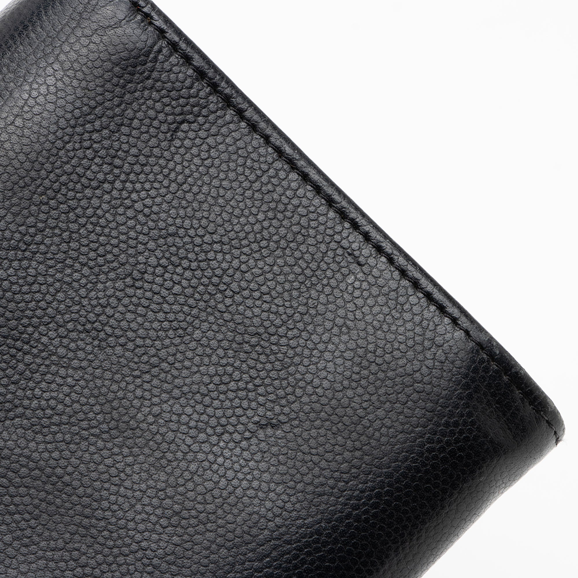 Chanel Caviar Leather Timeless Wallet (SHF-kbpgFo)