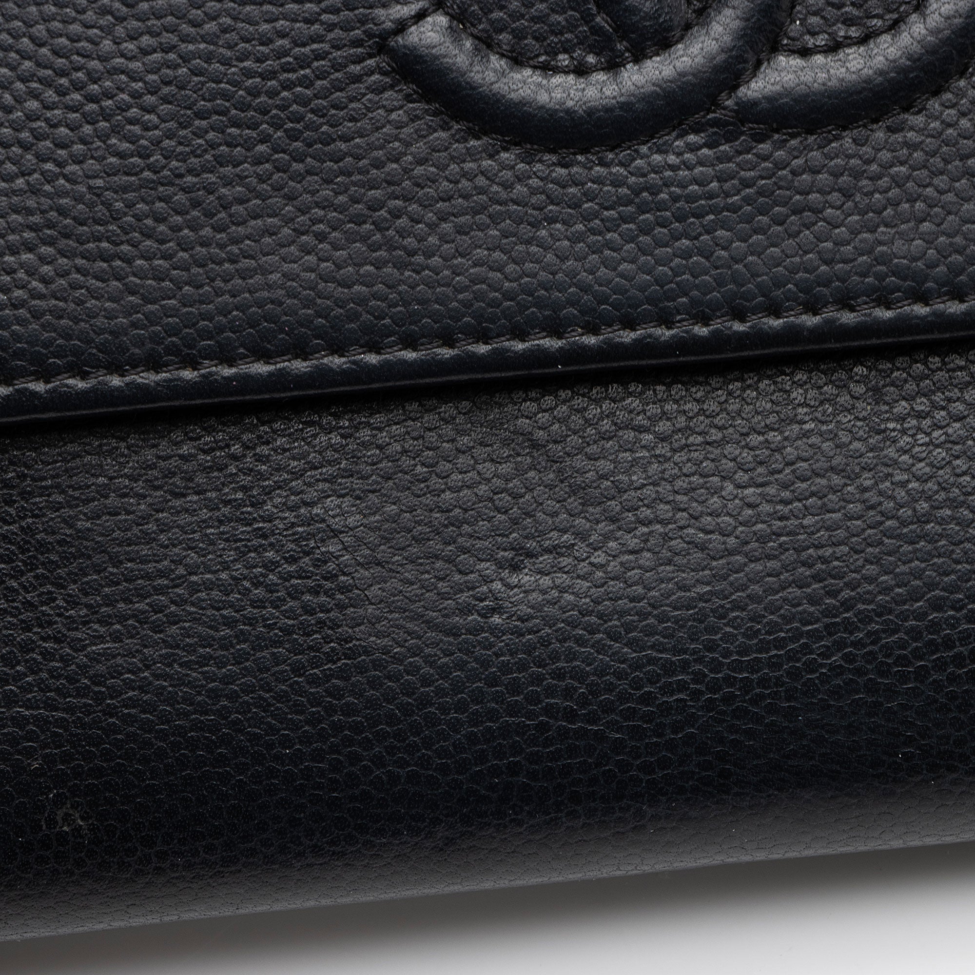 Chanel Caviar Leather Timeless Wallet (SHF-kbpgFo)
