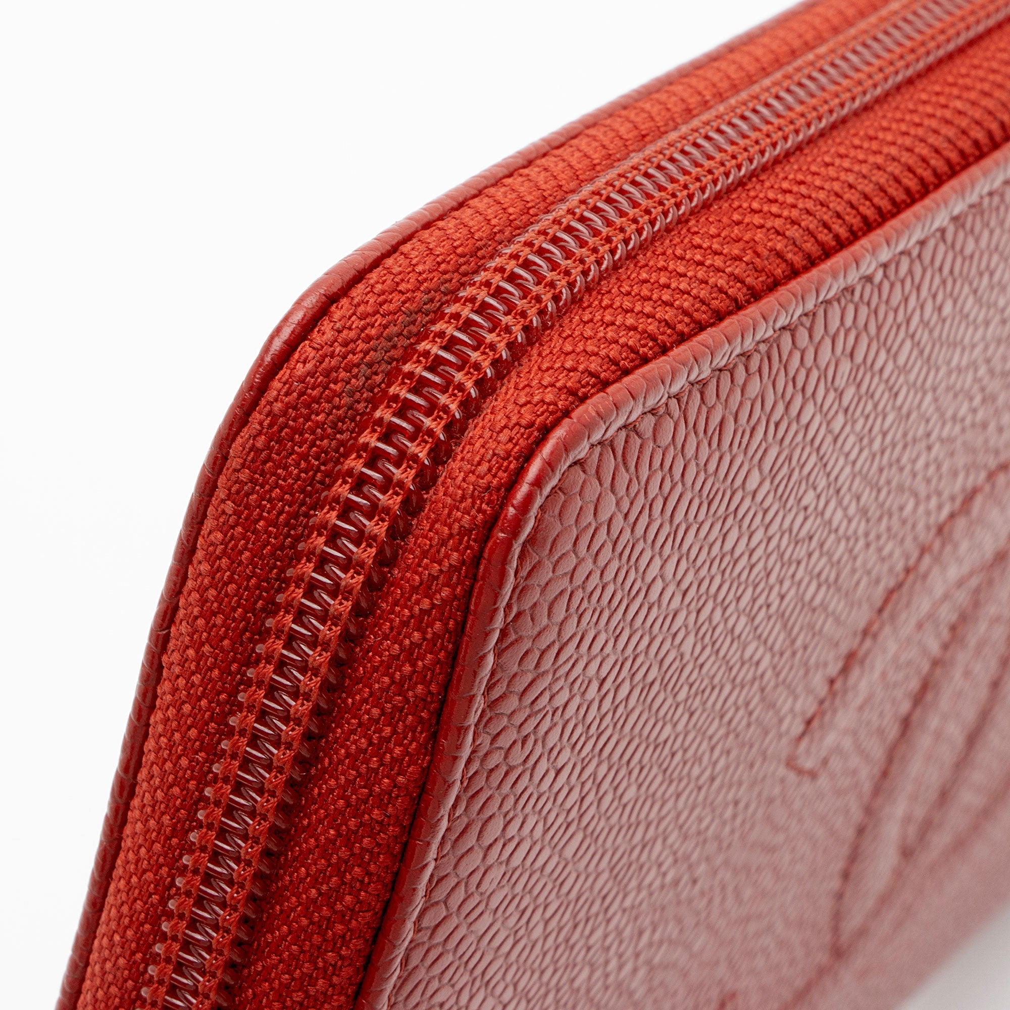 Chanel Caviar Leather Timeless Zip Around Organizer Wallet