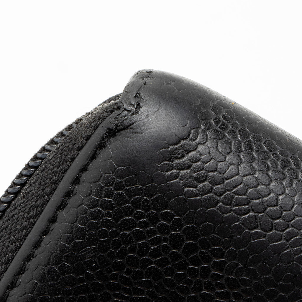 Chanel Caviar Leather Timeless Zip Around Wallet