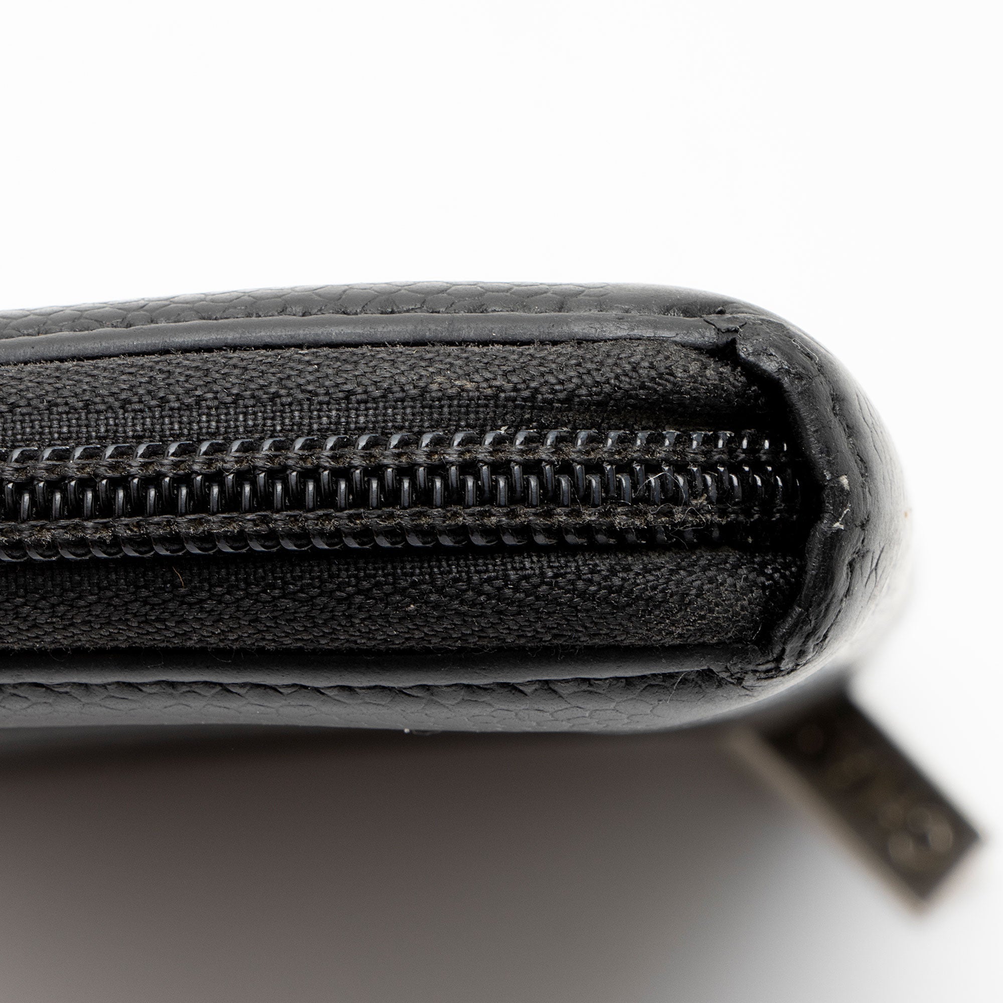Chanel Caviar Leather Timeless Zip Around Wallet