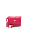Chanel Caviar Leather Twist You Buttons Flap Chain Belt Bag (SHF-Ndcd5I)