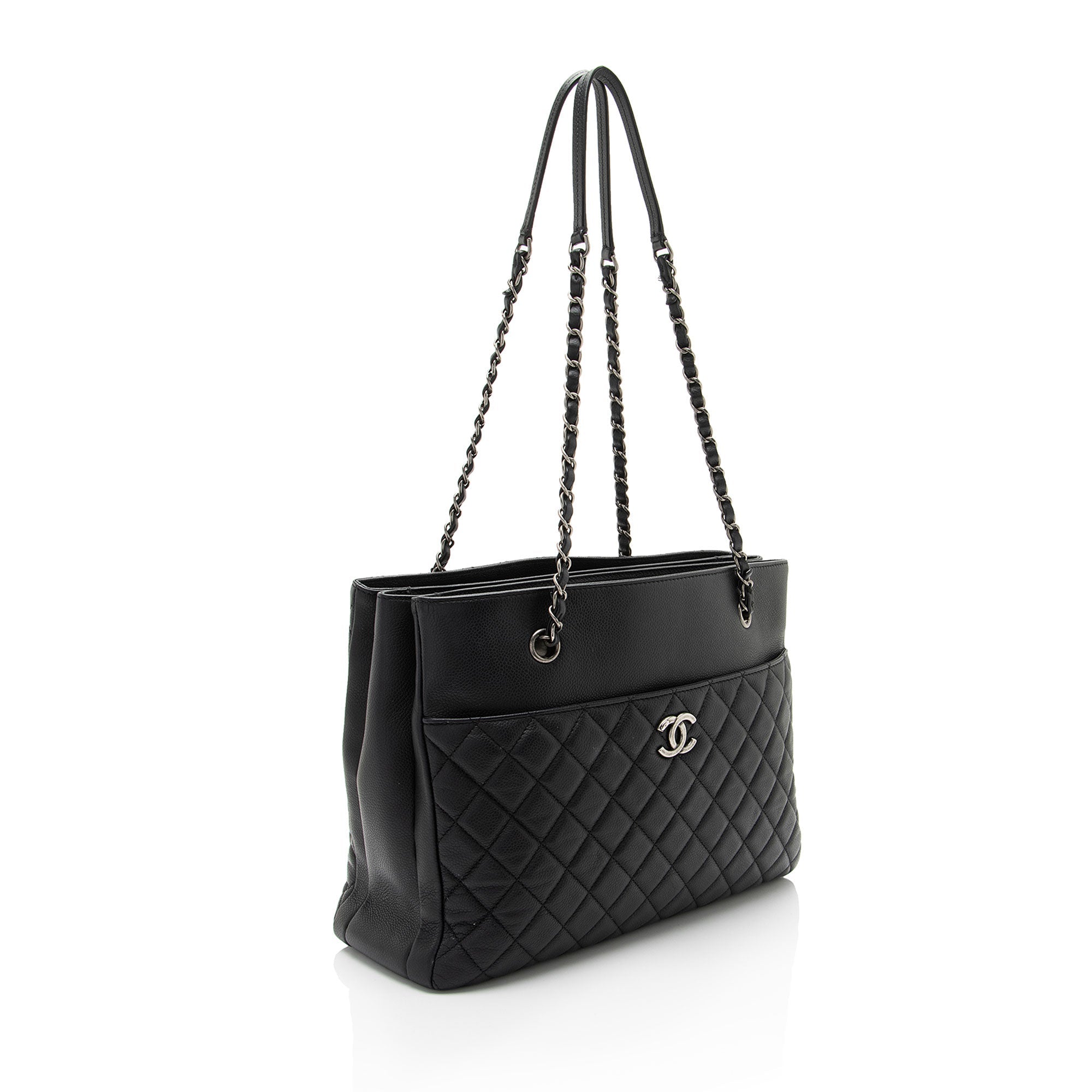 Chanel Caviar Leather Urban Companion Tote (SHF-nAN9Fg)