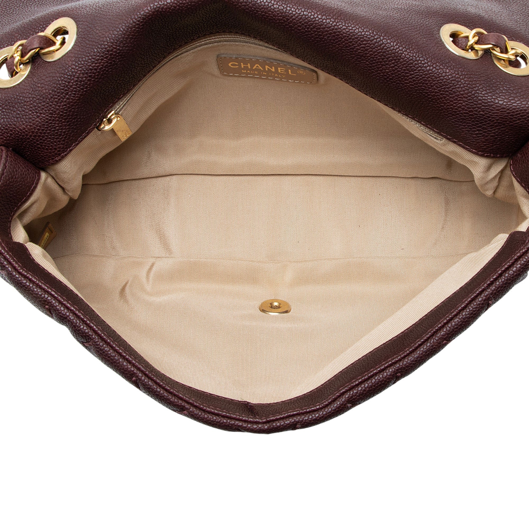 Chanel Caviar Leather Wild Stitch Flap Shoulder Bag