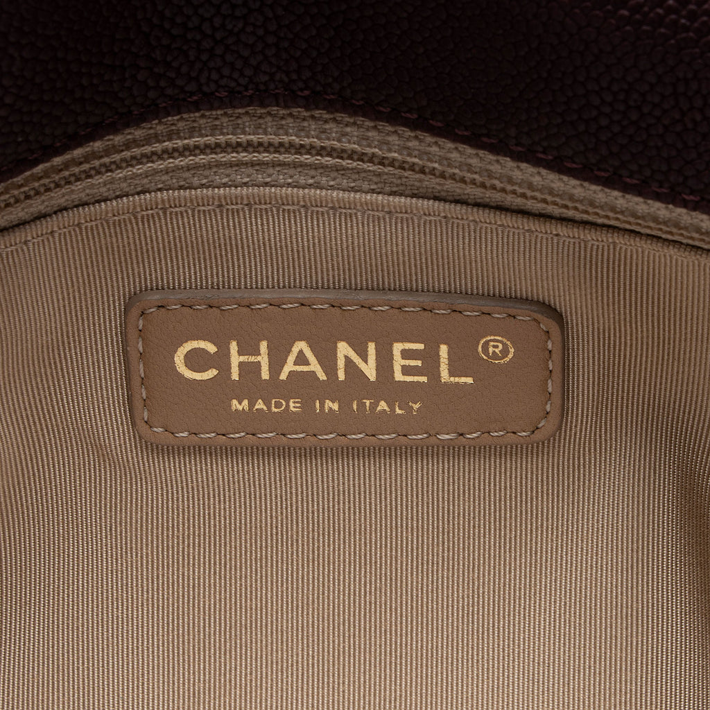 Chanel Caviar Leather Wild Stitch Flap Shoulder Bag