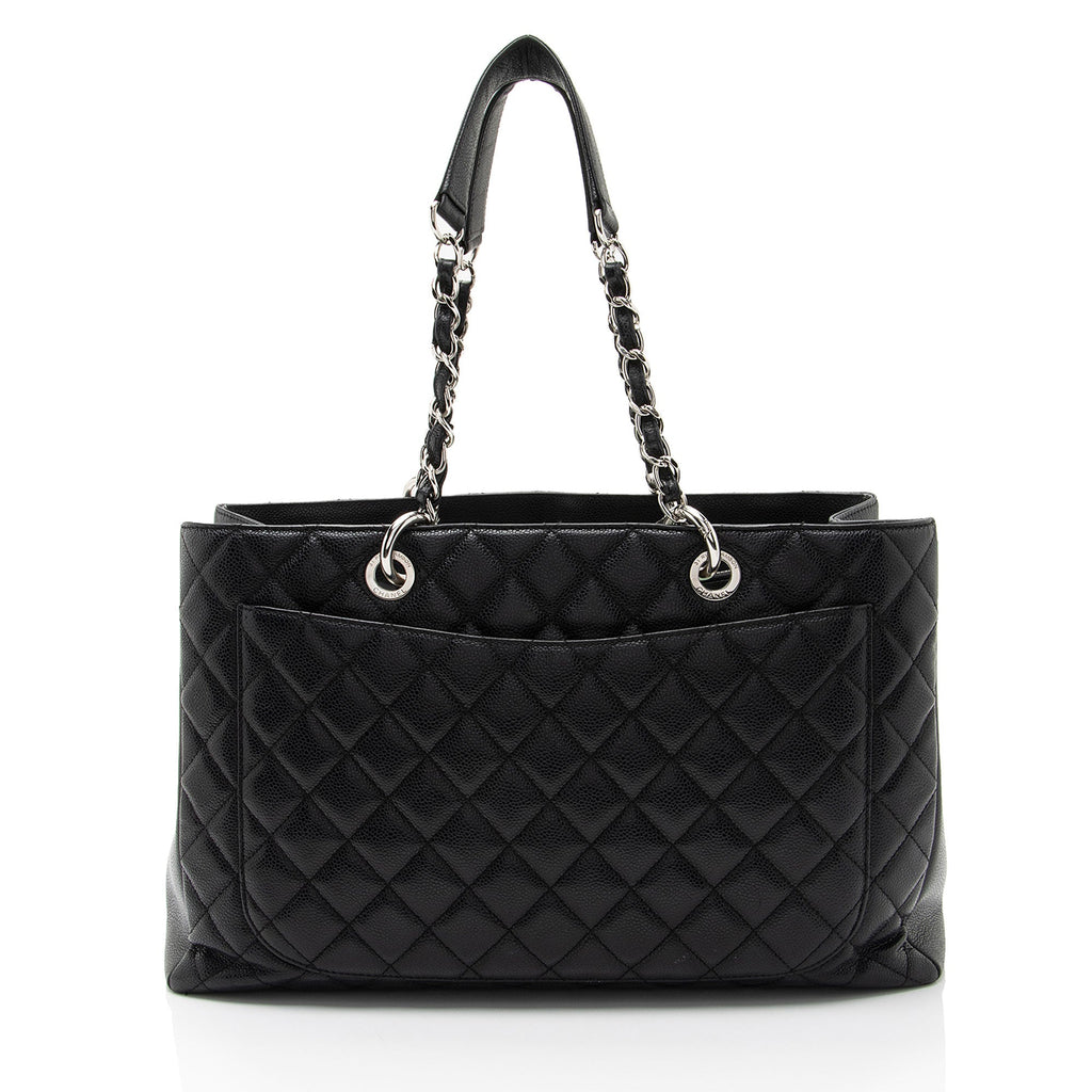 Chanel Caviar Leather XL Grand Shopping Tote (SHF-Bb5Ogy)