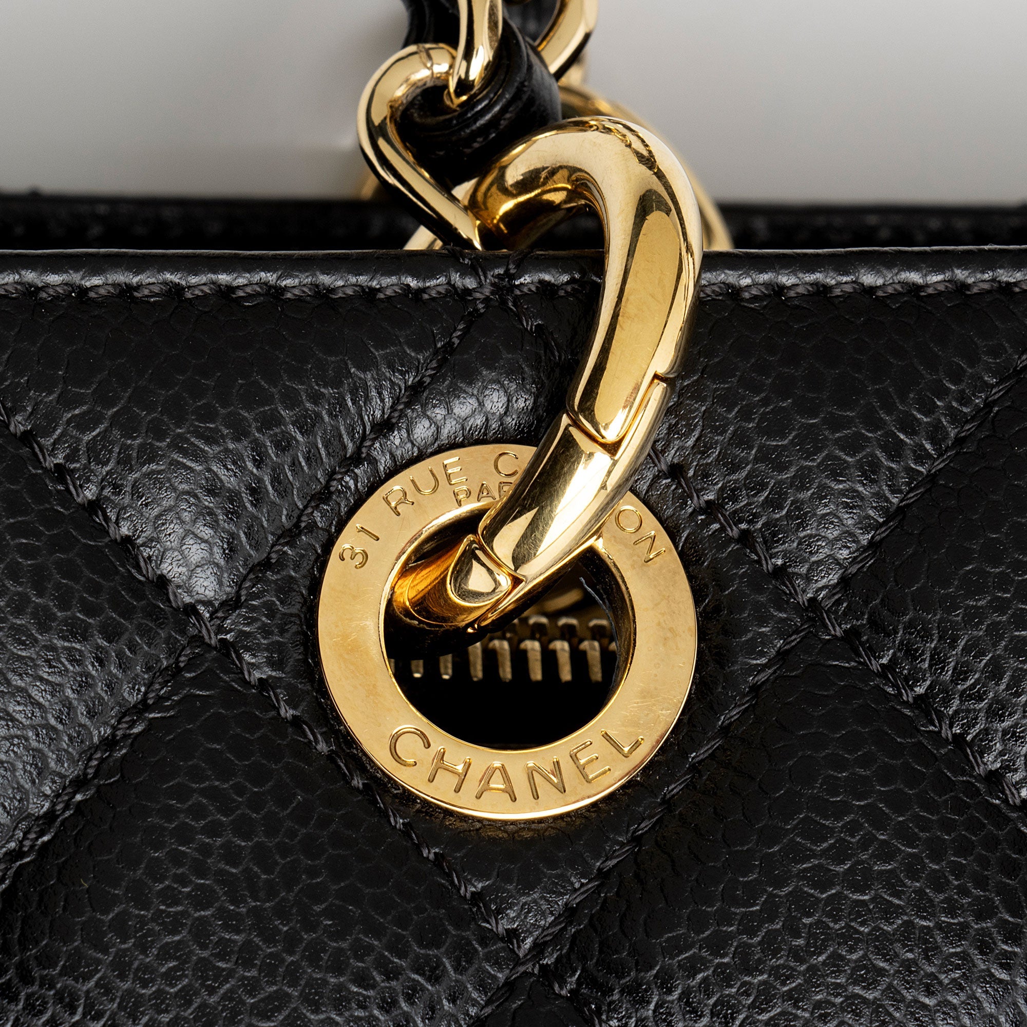Chanel Caviar Leather XL Grand Shopping Tote