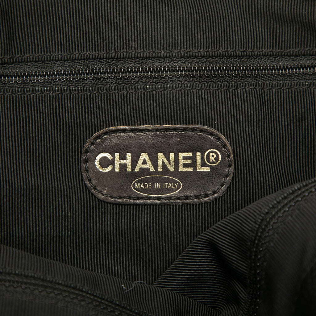 Chanel Caviar Logo Chain Shoulder Bag
